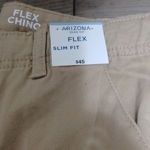 Boys Husky Slim Flex Khakis